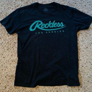 Young & Reckless Grey Teal T Shirt Los Angeles Pac Sun Size Medium